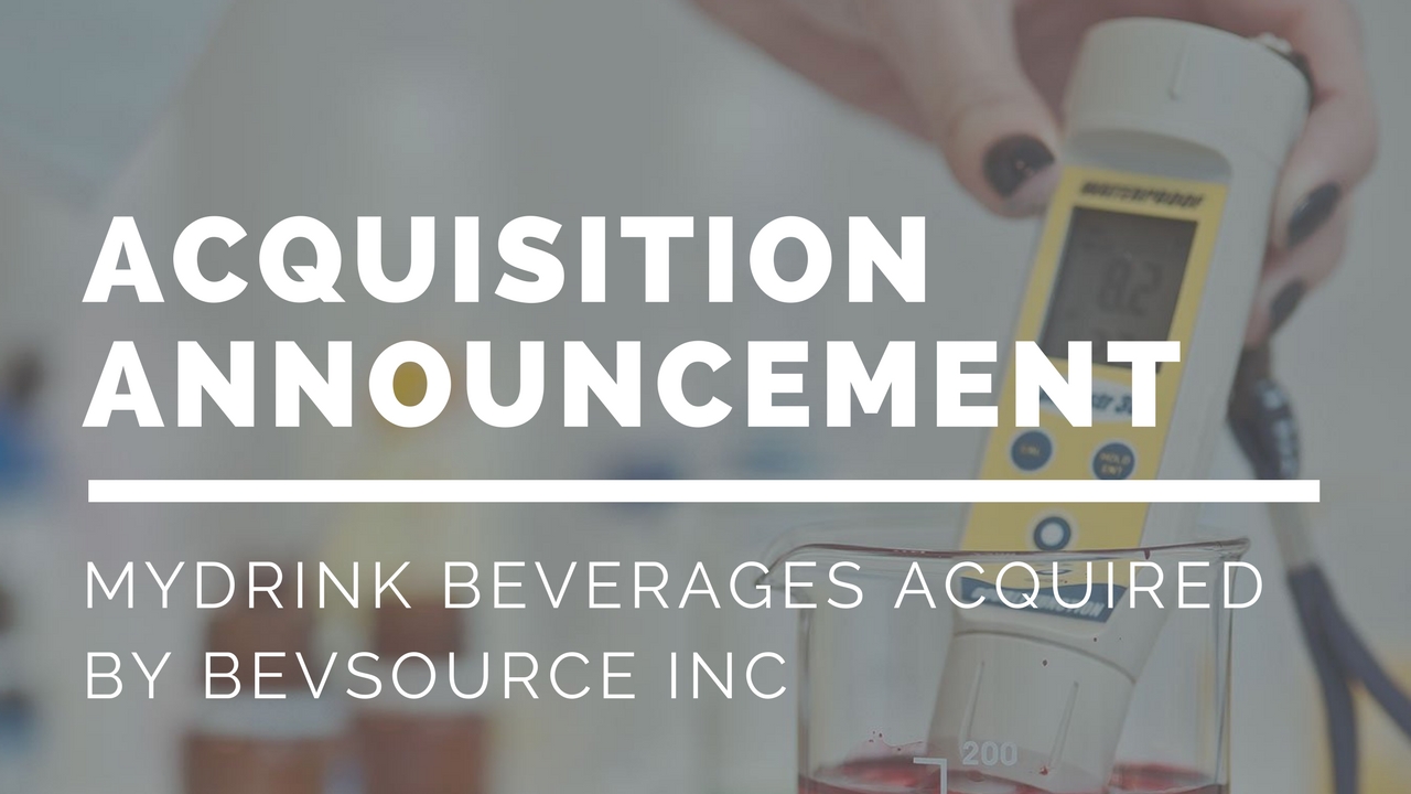 MyDrink Beverages acquired by BevSource Inc
