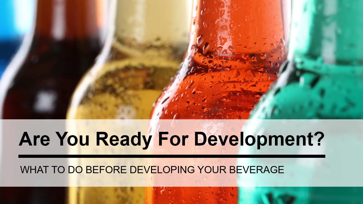 What To Do Before Beverage Development