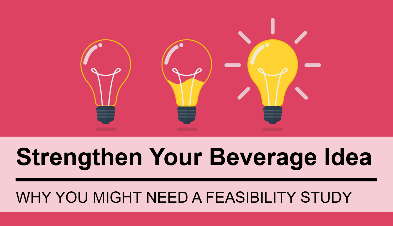 Strengthen your beverage idea with a Feasibility Study