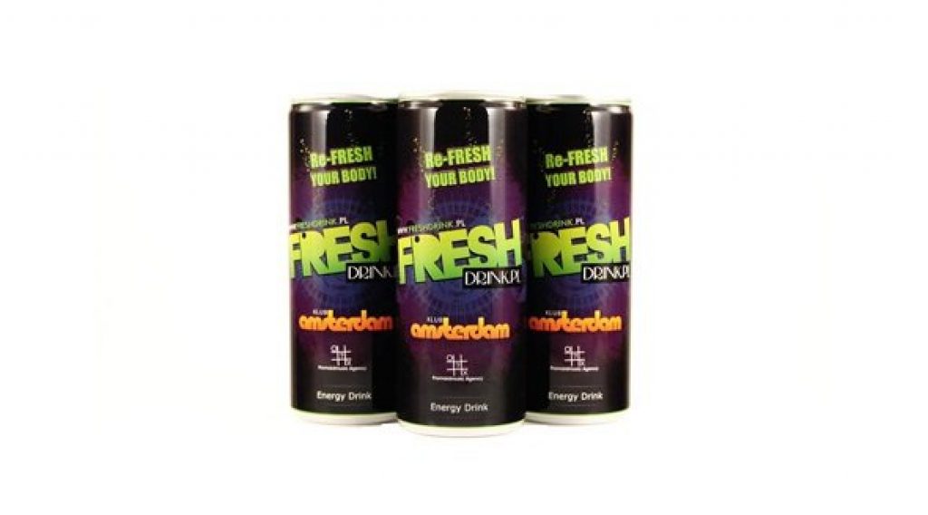 Re-Fresh custom label energy drink in Poland